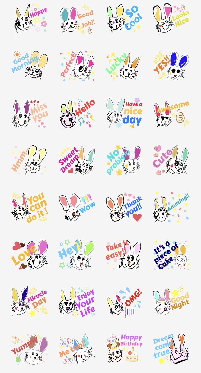 こんにちは🌷

最近は全然活動出来ていないのですが、LINEスタンプ作りにハマっていてBAQU Rabbitsのも作成してみました🥹🤍

この子のホルダー様は○○さんだー😌🧡と、嬉しい気持ちになりながらの作成でした。

#BAQU