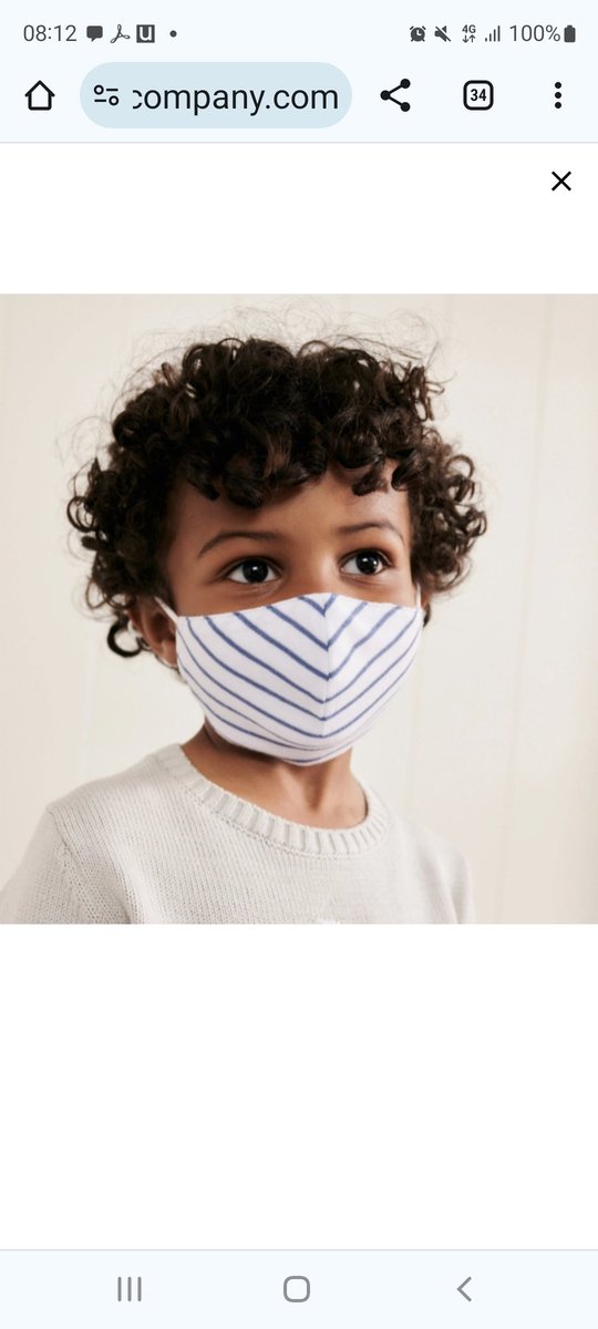 😢 One of my favourite brands... <a href="/thewhitecompany/">The White Company</a>.

I have their children's gorgeous &amp; well-worn pyjamas carefully folded away for the grandchildren.... And here they are normalising the covering of beautiful little faces.

Multiple studies prove #masks do nothing for infection &amp;