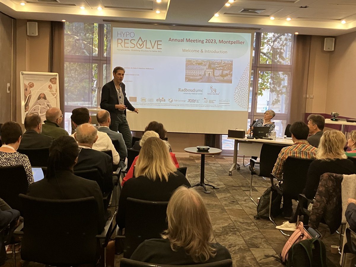 Excited to meet and exchange with #HypoRESOLVE partners in Montpellier. A huge ‘Thank you’ to Eric Renard and his team from the Centre Hospitalier Universitaire de Montpellier (CHUM) for hosting our final meeting! Looking forward to updates on the main results from all groups.