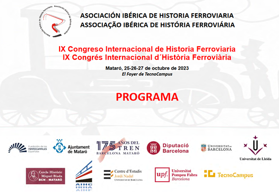 rmn_mz's tweet photo. 🔴Yesterday, @GuilleEsteban76, @TxemaRamon, and I presented a paper on the impact of transportation infrastructure on living standards in  19th-century Catalonia at the 9th International Congress of Railway  History. Many thanks to @alfoherranz and @JordiMartiH for organising it! https://t.co/XuSNtbPznI