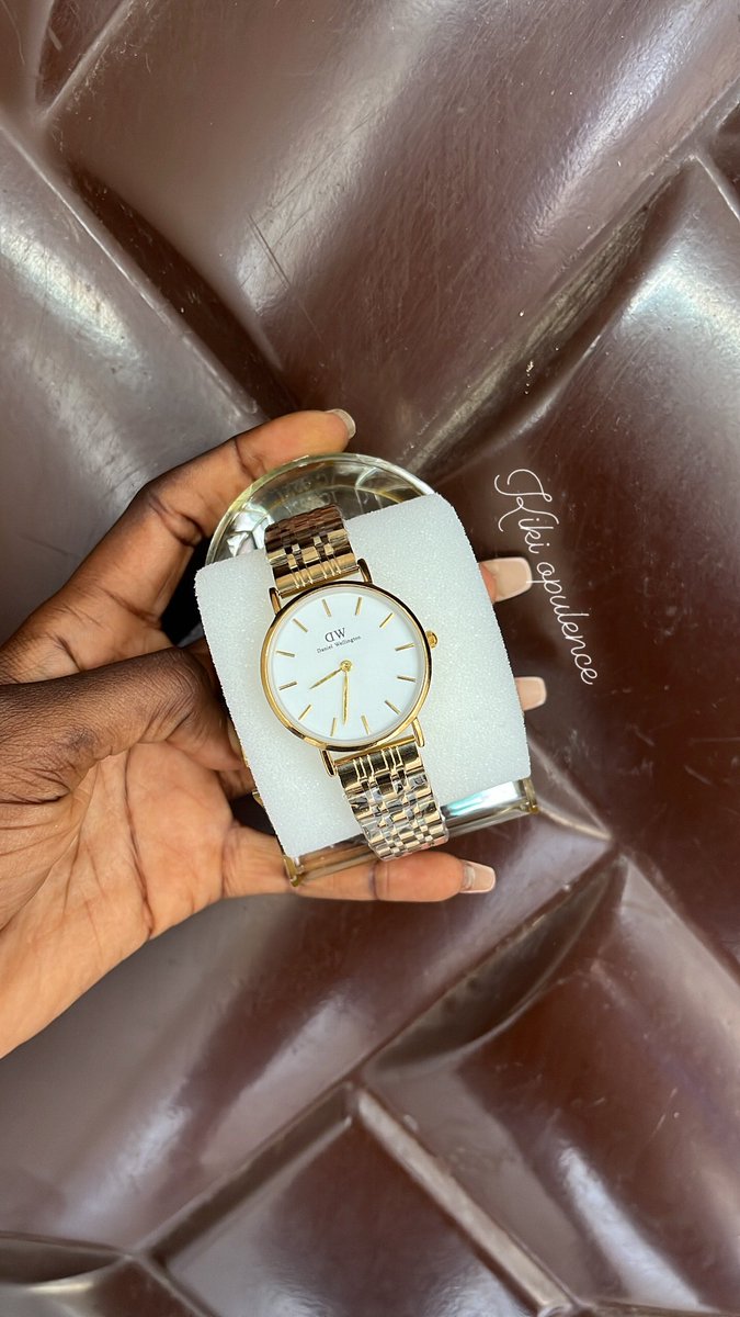@Real_Nafu DW gold chain wrist watch 13,000 Box attract extra charges 📍ilorin
