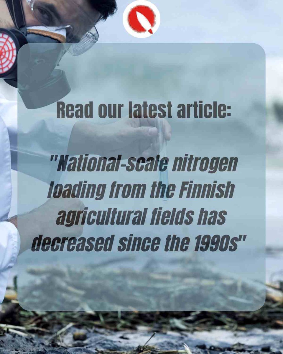 AFSCI2's tweet image. Read our latest article &quot;National-scale nitrogen loading from the Finnish agricultural fields has decreased since the 1990s &quot; journal.fi/afs/article/vi…

#borealagriculture #foodscience #AFSci