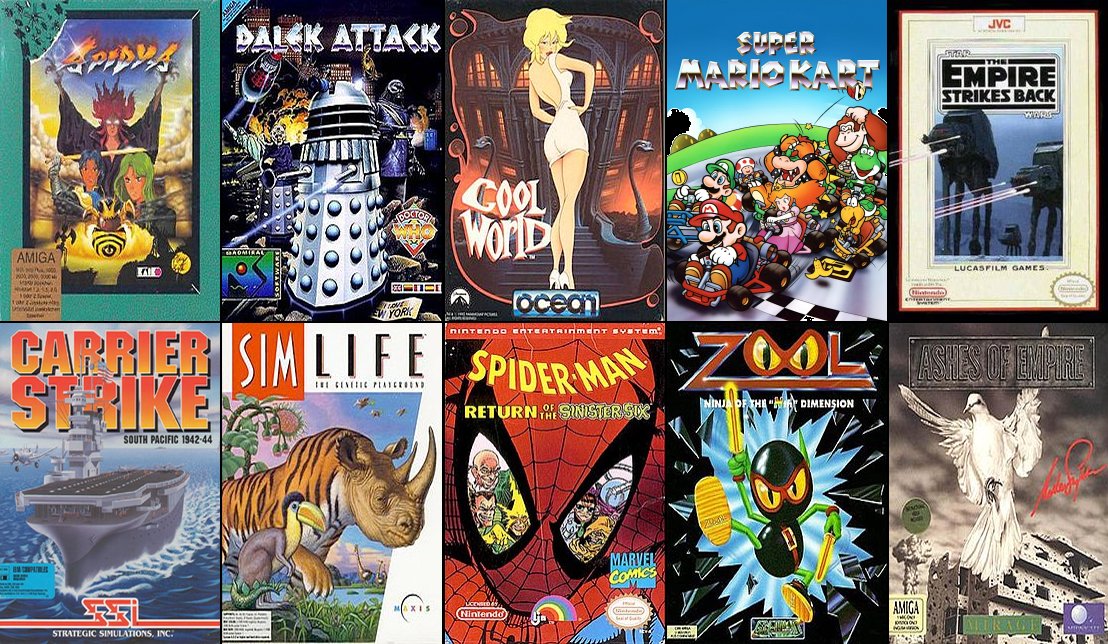 Game releases in 1992, and more top titles to take up your free time, including the console classic #SuperMarioKart, and Maxis' genetics experiment #SimLife.
#RetroGaming #Apidya #DalekAttack #CoolWorld #EmpireStrikesBack #CarrierStrike #Spiderman #Zool #AshesOfEmpire
#ZXSpectrum