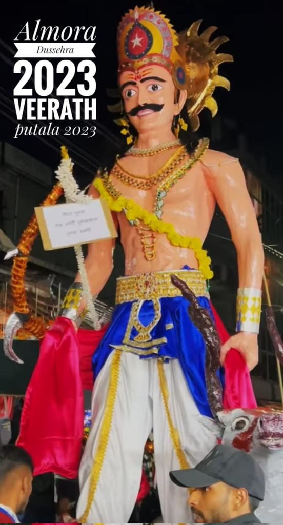 Artexperience2's tweet photo. Almora dussehra 2023 Veerath putala https://t.co/XTlPtDRQay