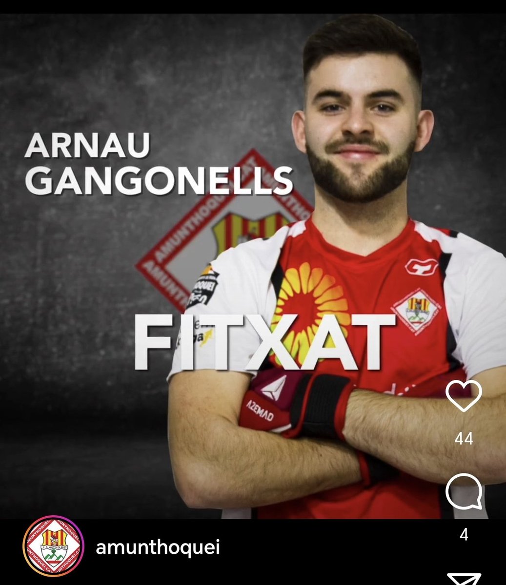 🏑 Després de deixar el <a href="/cerdanyolach/">Cerdanyola Club d’Hoquei</a> la setmana passada, <a href="/arnaugangonells/">Arnau Gangonells</a> fitxa per l'<a href="/amunthoquei/">C. d'E. Arenys de Munt Solartradex</a>
📷 <a href="/amunthoquei/">C. d'E. Arenys de Munt Solartradex</a>