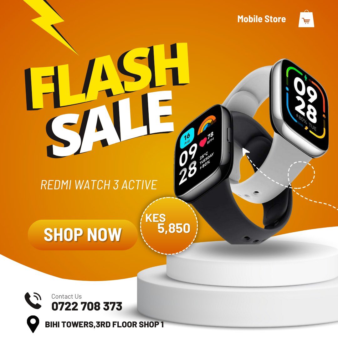 MiStoreKE's tweet photo. Flash Sale❗️❗️❗️ Don’t miss out on this deals. 
Offer valid upto 28th Oct https://t.co/nyRCYotgIv