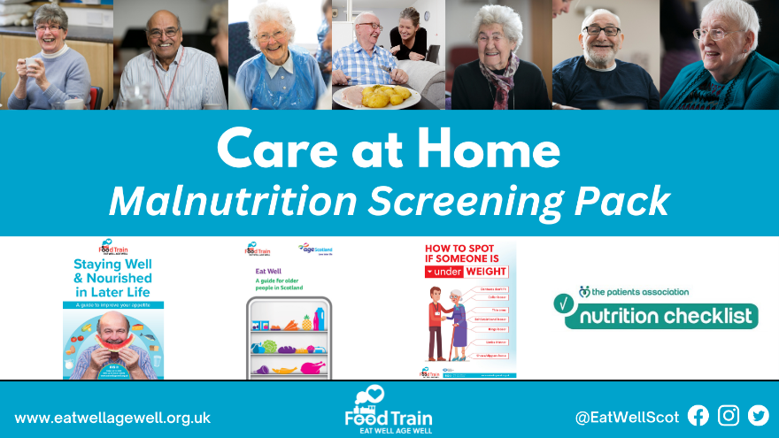 Our Care at Home: Malnutrition Screening Packs are designed to help care orgs & domiciliary carers feel confident in addressing #malnutrition with older people and provides guidance on screening tools. Supported by @CareInspect ORDER HERE ----> eatwellagewell.org.uk/carers-screeni…