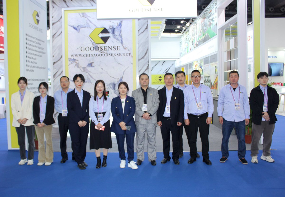 Kudos to Goodsense at #CantonFair 🥂
#Goodsense #GuangzhouGoodsense #GoodsenseAcrylic #GoodsenseACP #acrylicmirror #acrylicsheet #aluminumcompositepanel #aluminumcladding