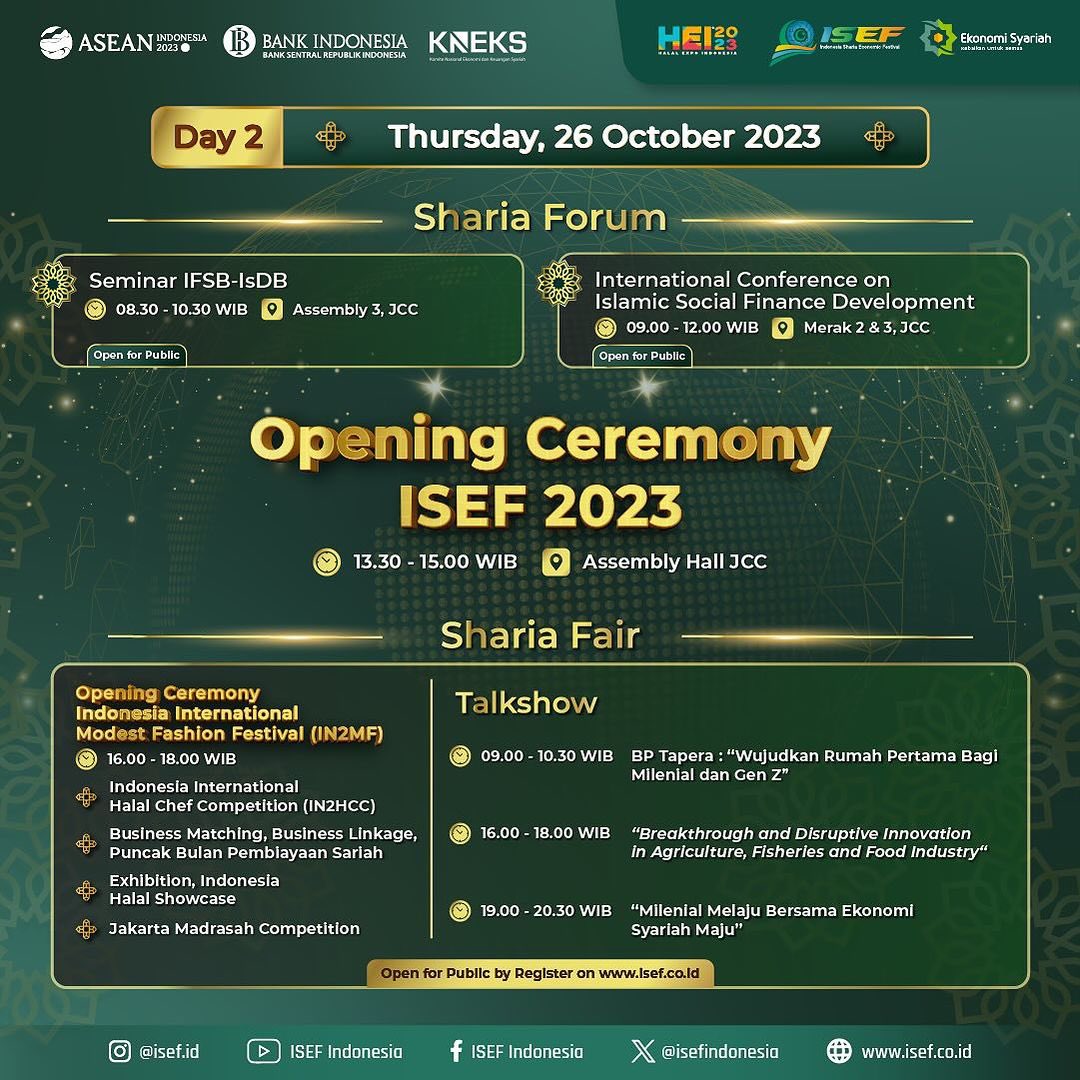 chriszabes's tweet photo. Agenda ISEF 2023 hari ini 
#ISEF2023 #BringsOutHalalinYou https://t.co/Jk7CQtgi8u