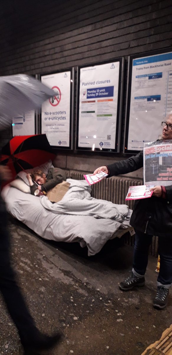 My amazing comrades canvassing commuters at Blackhorse Road tube 7.00 am this morning for Nancy Taaffe #TUSC

Election *today*

Vote Nancy Taaffe to shake up #WalthamForest council

#Walthamstow
#HighamHill