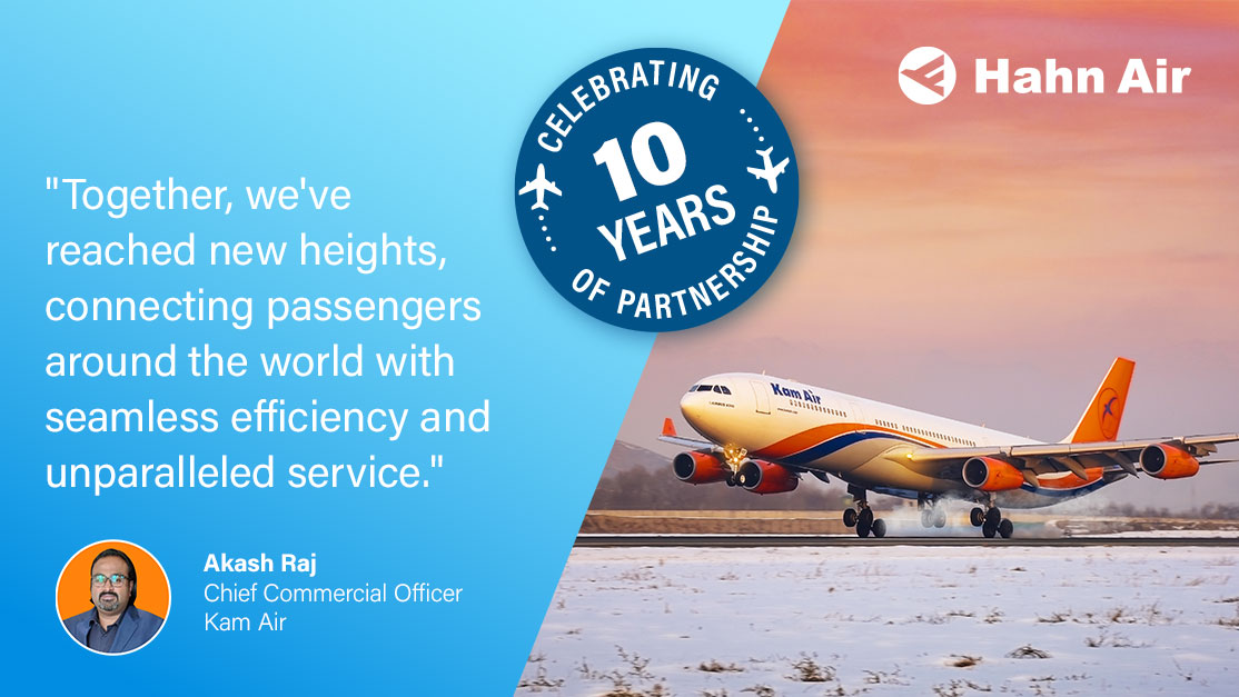 Hahn_Air's tweet photo. 🎉 Celebrating 10 Years of Success with @KamairRQ! 
A decade of partnership, connecting 20 destinations across 7 countries. Here's to more years of growth and global success! 🌏✈️ #HahnAirPartner #AviationIndustry #KamAir https://t.co/WjF7eOuaxF