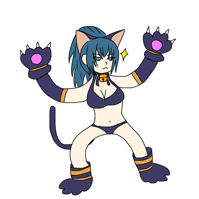 最後だけAIに補正してもらいましたw #格ゲーキャラ描こうぜ