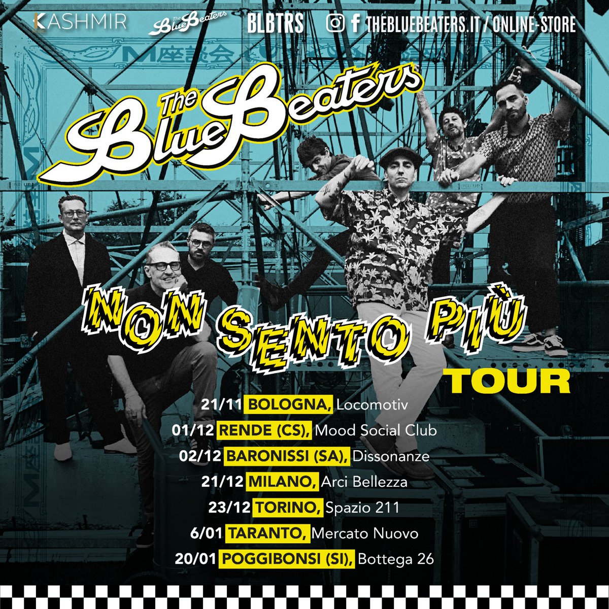 Si riparte in Tour! Dopo un'estate piena e un autunno che ci ospiterà anche in Studio, ripartiamo dai Club.
Cercheremo di allontanarci da casa più possibile per stare insieme a voi.
Qui le prime tappe.
bit.ly/NonSentoPiu-To…
Booking #kashmirmusic
News thebluebeaters.it