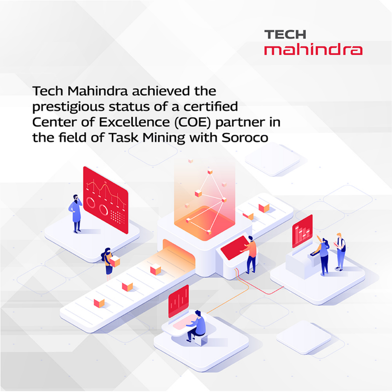 tech_mahindra's tweet photo. Tech Mahindra has been recognized as a certified Center of Excellence (COE) partner by @SorocoGlobal for #TaskMining

Discover how @Tech_Mahindra leads the way in Task Mining and #automation excellence in this blog authored by Sribash Paul: https://t.co/OKnqi4QM0c

#NxtNow