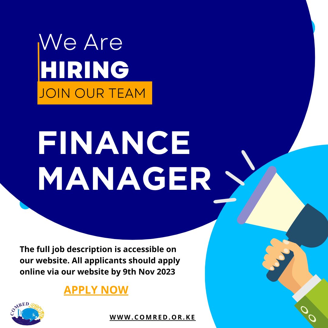 We are #hiring 
Click the link to apply: comred.or.ke/careers/financ…
#IkoKaziKE #JobAlert #Finance
