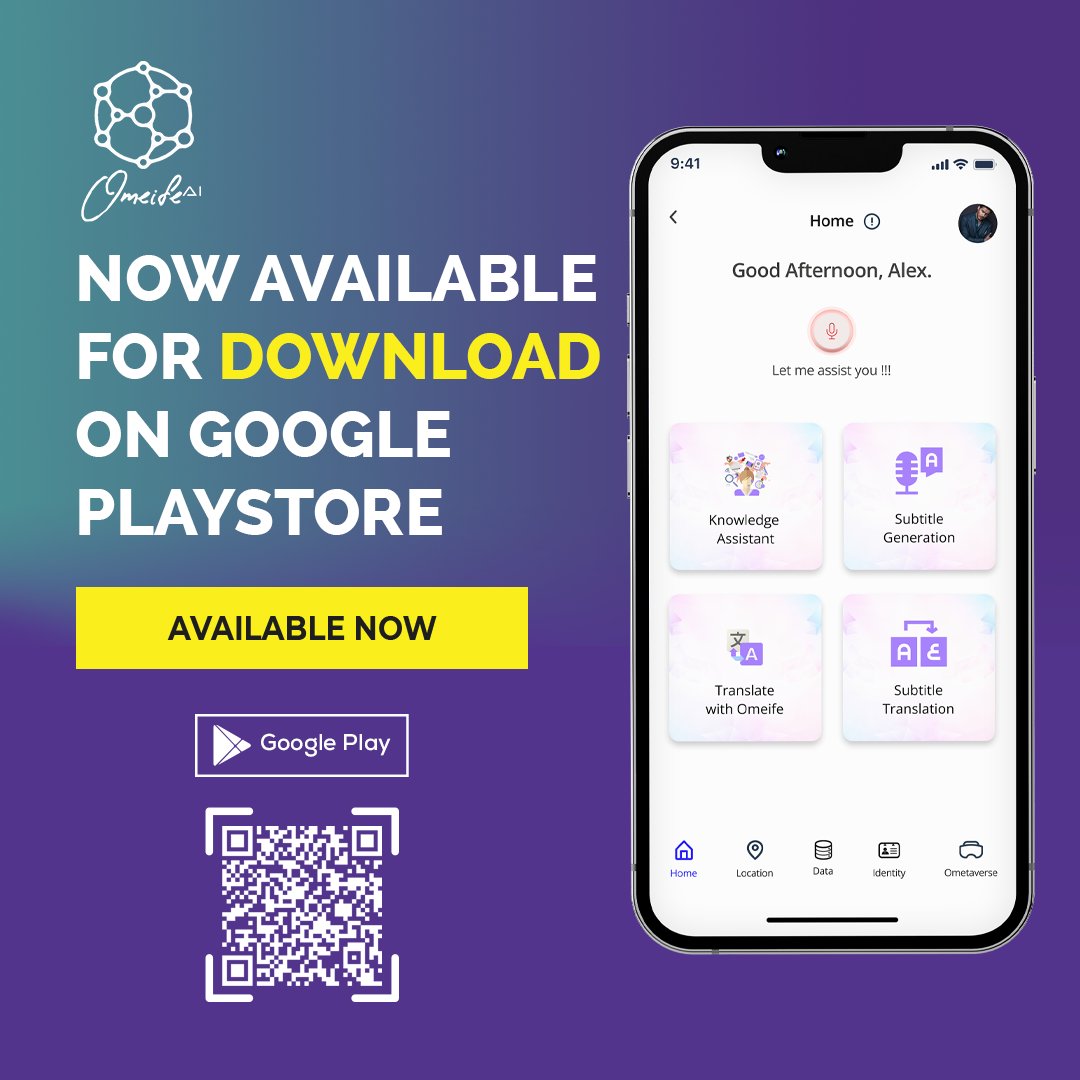 uniccongroup's tweet photo. Exciting News! Omeife AI is now available for download on Google Playstore. Download the Omeife AI mobile app and sign up today!
#ai #omeifeai #artificialintelligence #generativeai #chatbot https://t.co/cbTNQUeQVT