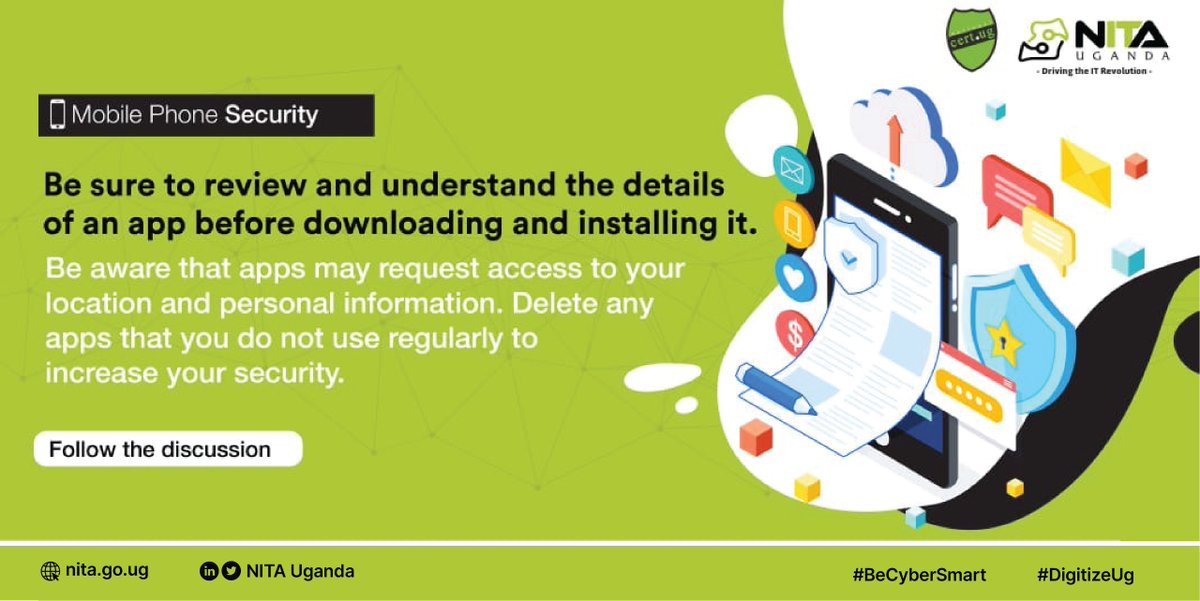 #CybersecurityAwarenessMonth It is always recommended to download apps from official sources such as Google Play or Apple App Store. Before downloading any app, carefully review and understand the details to ensure the safety and security of your device. #BeCyberSmart