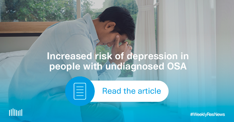 📰 [ARTICLE] Analysis of Medicare claims data indicate that undiagnosed obstructive sleep #apnoea (n=21,116) is associated with a significantly higher risk of depression in the year prior to diagnosis (vs no sleep disorder; n=237,375) 👉 bit.ly/3SfpCL4 #WeeklyResNews