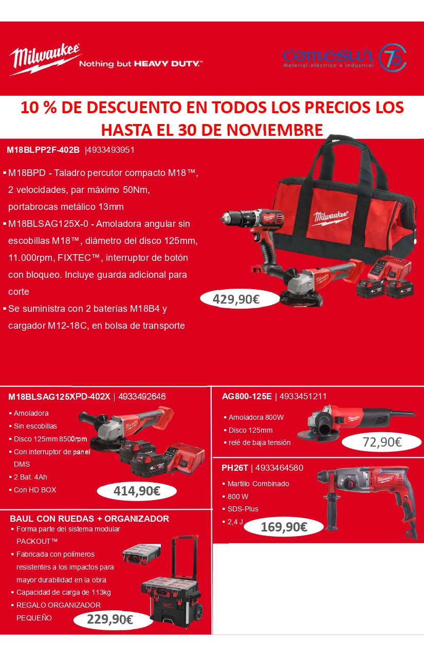 Ampliamos nuestra oferta de soluciones con Milwaukee – Material