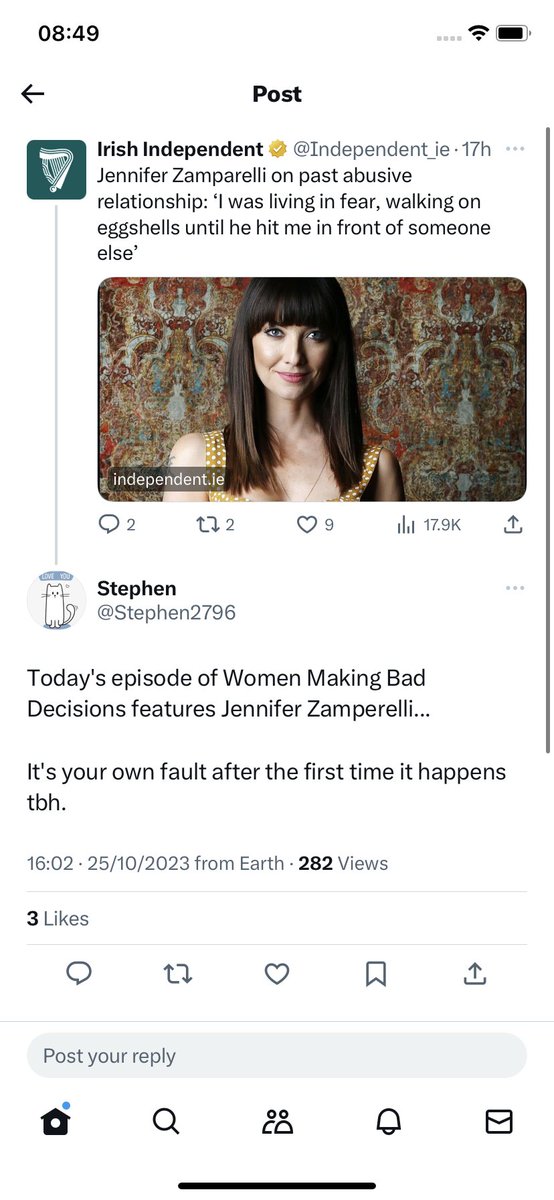 BinchyRider's tweet photo. @Stephen2796 Don’t act like you give a shit about women troll https://t.co/vavFx63k0E