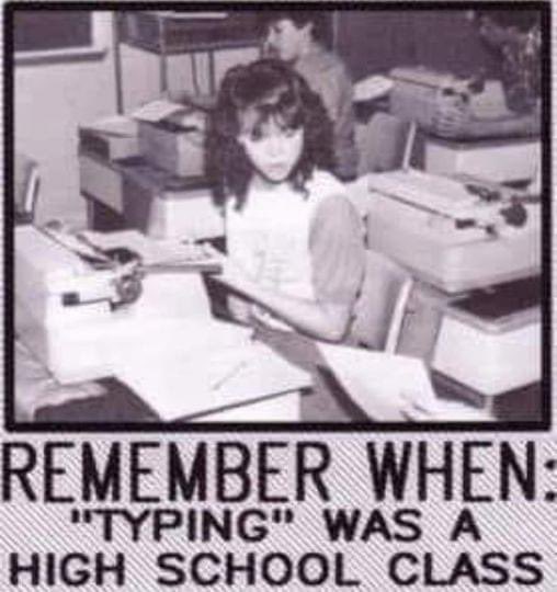 JustmeAmandaG's tweet image. #tbt #typewriters  #typingclass

For me, it was middle school. 🤭
I still type the way I was taught. 😁