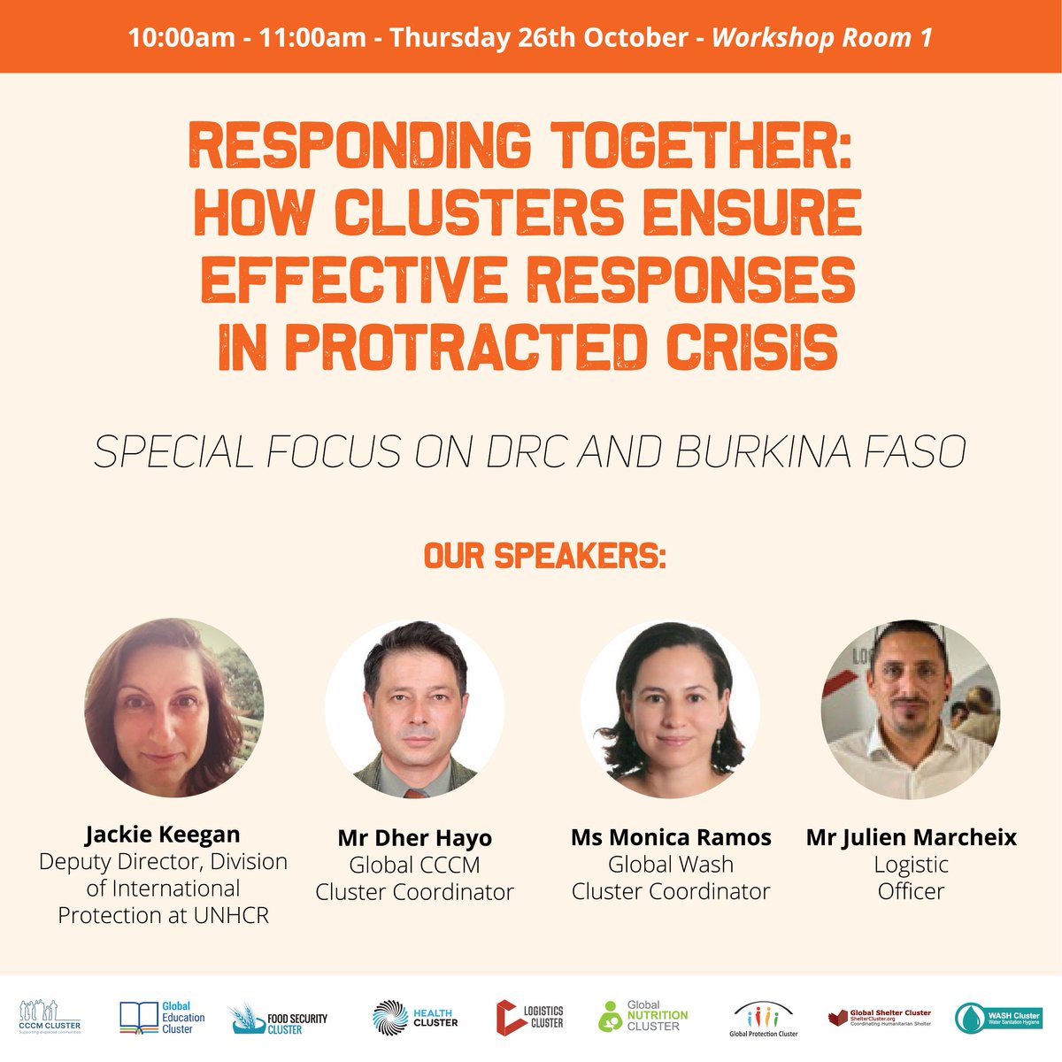 GNCGENEVA's tweet photo. Happening NOW at @AidExGlobal ‼️ 👇
#respondingtogether #clustersinaction #AidEx2023
@CCCMCluster @GlobalEdCluster @FSCluster @healthcluster @logcluster @ProtectionClust @ShelterCluster @WASHClusterGlob @UNICEF https://t.co/gape4G00I4