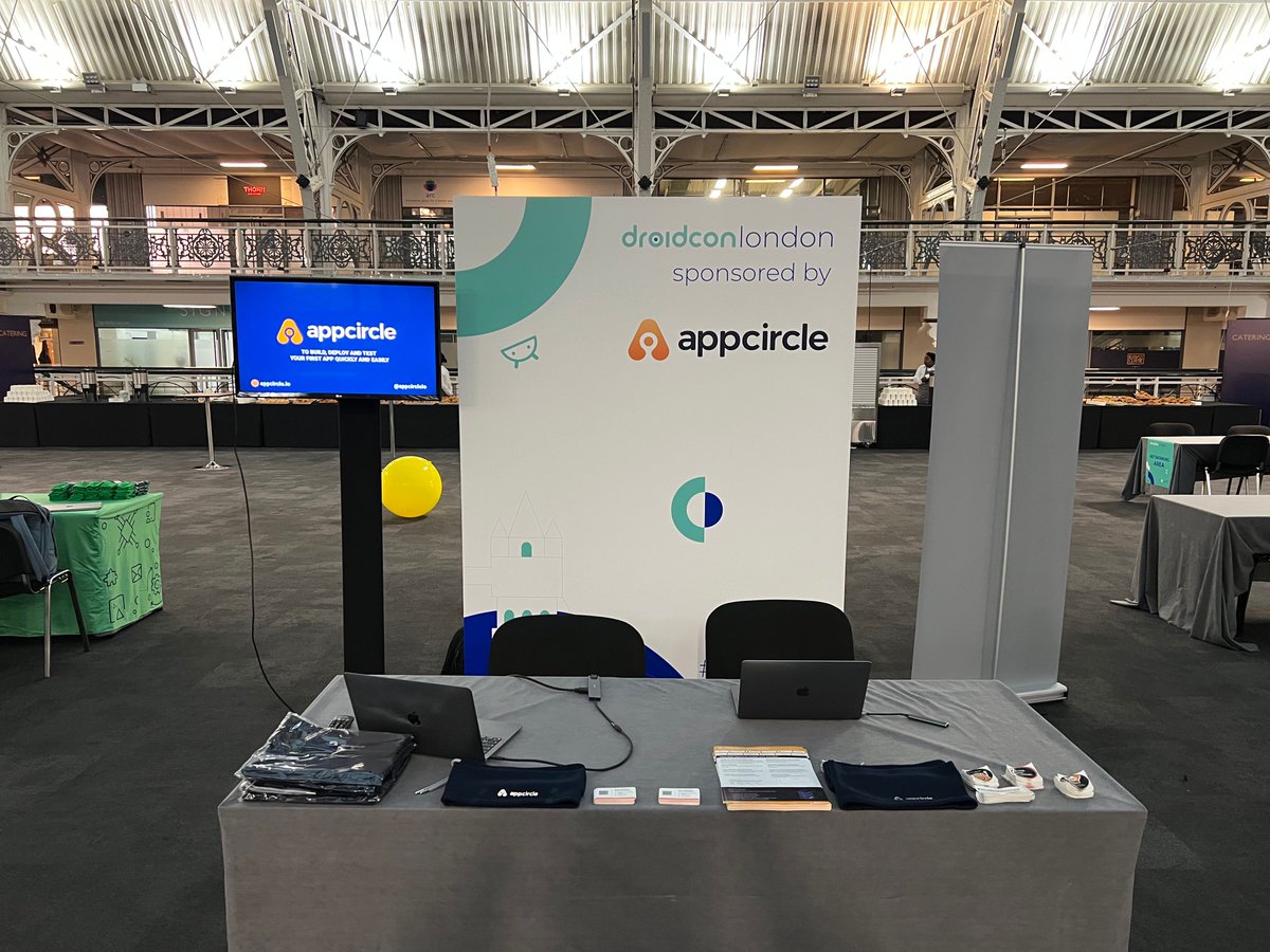 Finally, We are at Droidcon London Android Event 🚀
Stop by our stand to take your gift 🎁
Business Design Center, London, UK. 📍🎡
Don’t miss out! 
<a href="/droidconLondon/">droidcon London</a>
buff.ly/3sDBJqn