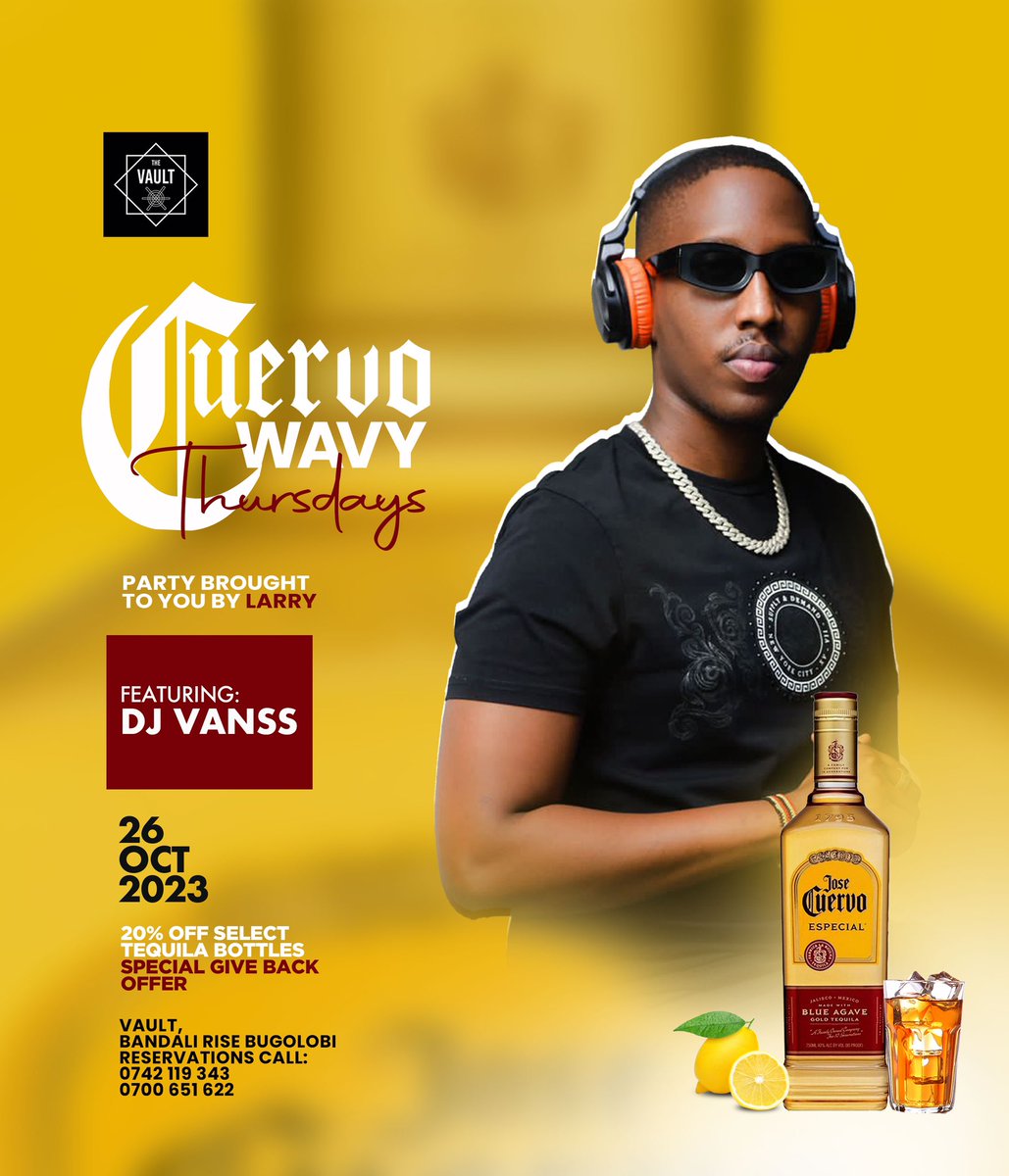 VaultUg's tweet photo. Join us this Thursday for the ultimate party experience – let's make Thursday nights unforgettable! Ft: @selectajeff @djvanss_ #ThursdayParty https://t.co/Eh5Ag1Wbl2