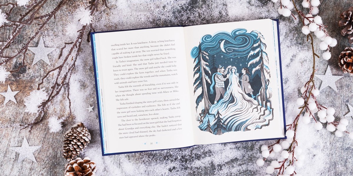 It's publication day for #TheSnowGirl written by me, illustrated by @mv_castrillon and published by the lovely folks at @Usborne! ❄️How about a #giveaway to celebrate? FLW & RT I'll pick a winner tomorrow, sign and stamp a copy with my brand new snowflake stamp! ❄️💙