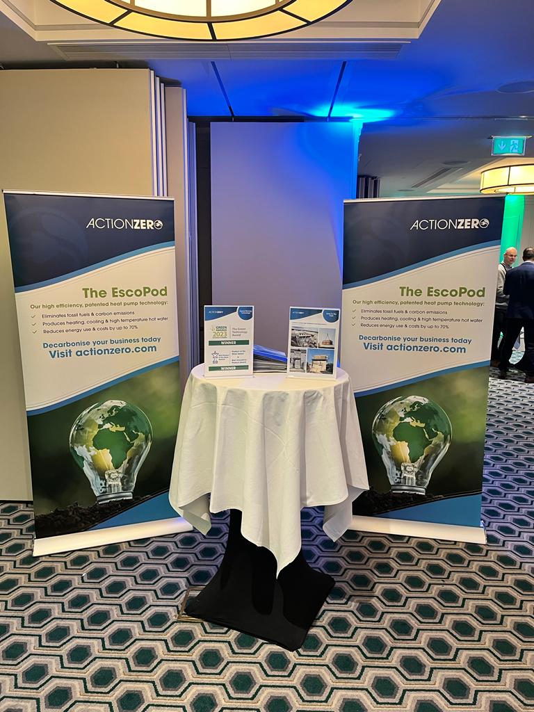 Today we are excited to showcase the EscoPod AZE, our dedicated high temperature heat pump solution for hospitals, at the Sustainability in HealthCare Summit in Dublin.

Drop by our stand and meet the team to find out more!
#Healthcare #Decarbonisation #HeatPumps #ClimateAction
