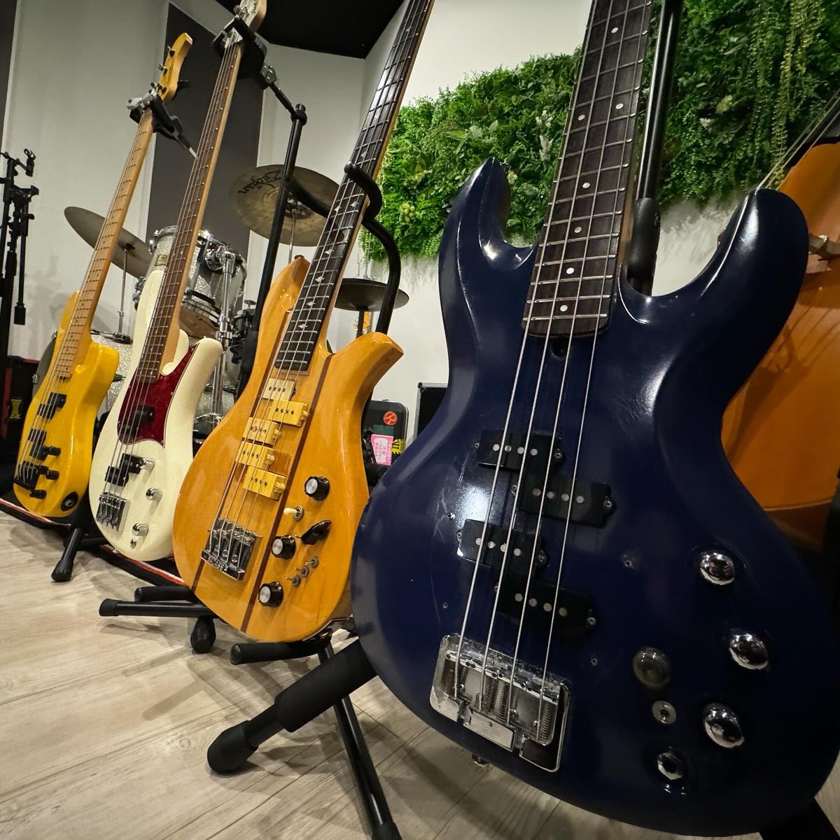 TomotakaSEKIYA's tweet image. wacci小野くんとファンクラ大臣さんとPP会でした。
左から
Sadowsky TYO PP
Redhouse Esperanza PP
Aria Pro Eagle PP
Jiraud PP

ベースを作った経緯や、ピックアップのマウント位置の拘りなどとても有益な情報交換が出来ました。

今日1番の名言は、小野くんの
「YAMAHA BBのPPってありますよね？」