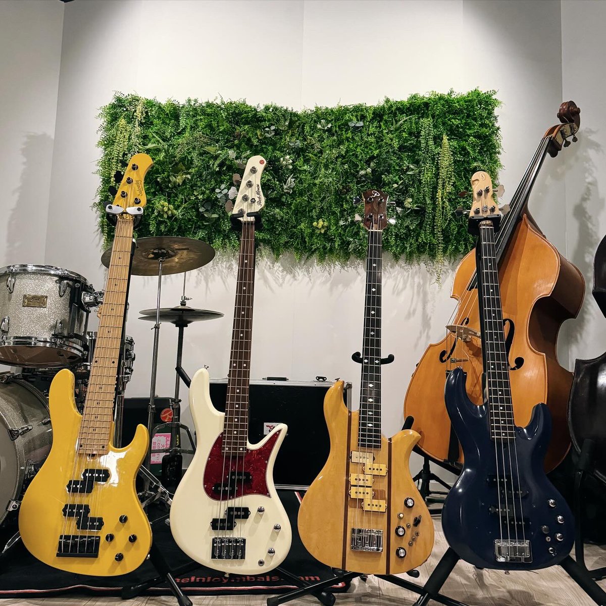 TomotakaSEKIYA's tweet image. wacci小野くんとファンクラ大臣さんとPP会でした。
左から
Sadowsky TYO PP
Redhouse Esperanza PP
Aria Pro Eagle PP
Jiraud PP

ベースを作った経緯や、ピックアップのマウント位置の拘りなどとても有益な情報交換が出来ました。

今日1番の名言は、小野くんの
「YAMAHA BBのPPってありますよね？」