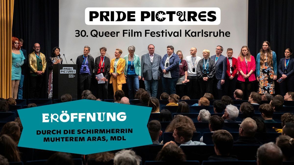 Noch bis zum 29.10.2023 findet das 30. Queer Film Festival Karlsruhe, die PRIDE PICTURES statt, das am Sonntag feierlich durch die Schirmherrin Muhterem Aras und mit dem Film „20.000 Especies de Abejas“ von Estibaliz U. Solaren  eröffnet worden ist.
Foto: © Karo Sobel