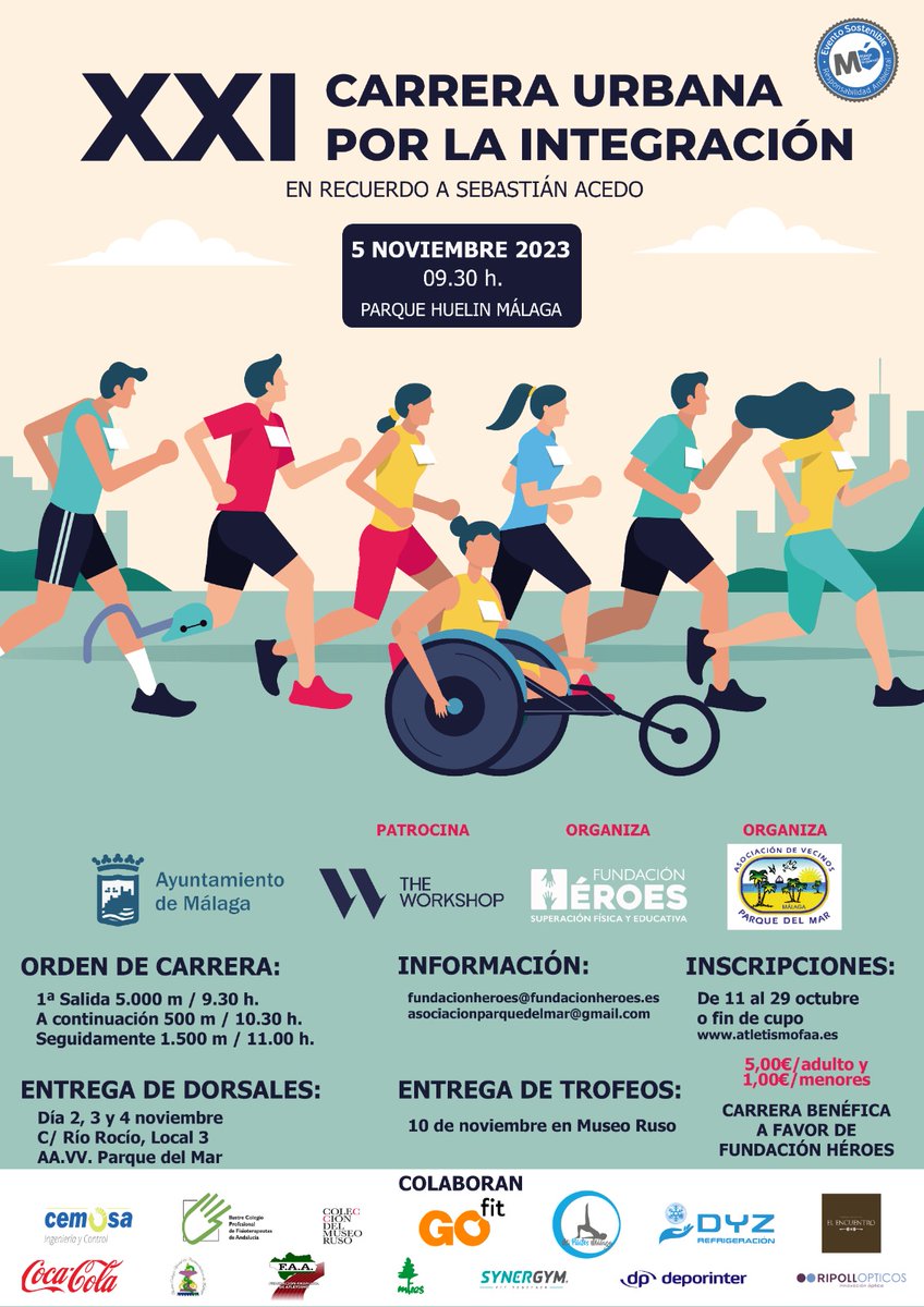 Apuntaros a una de las mejores carreras de Málaga!♥️♥️