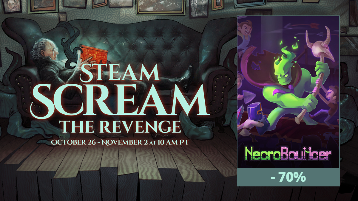 Ravenage_Games's tweet photo. The upcoming Steam Scream: The Revenge has started, and our #indiegames are participating in it!
Discover our Heretic's Fork, Daydream: Forgotten Sorrow, NecroBouncer, and Frail Hearts on Steam and grab your copies with discounts up to 70% right now!
#Ravenage 🎃 #Halloween 🐦⬛ https://t.co/q6VHKajppD