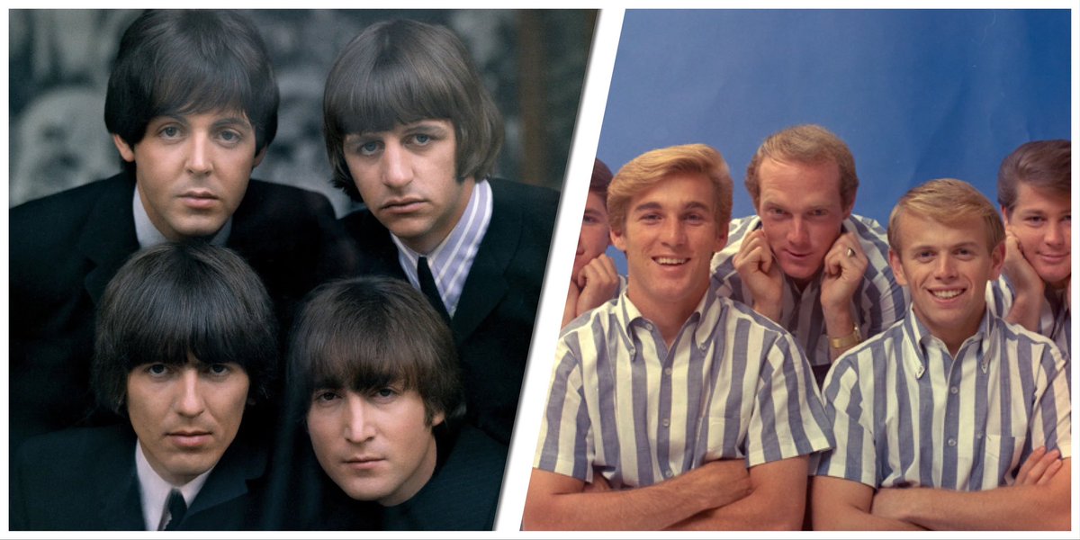 Who wins? <a href="/thebeatles/">The Beatles</a> vs. <a href="/TheBeachBoys/">The Beach Boys</a>. New <a href="/Spotify/">Spotify</a> playlist. Listen now: open.spotify.com/playlist/0Ydk1…

 #spotify #playlist #beatles #beachboys