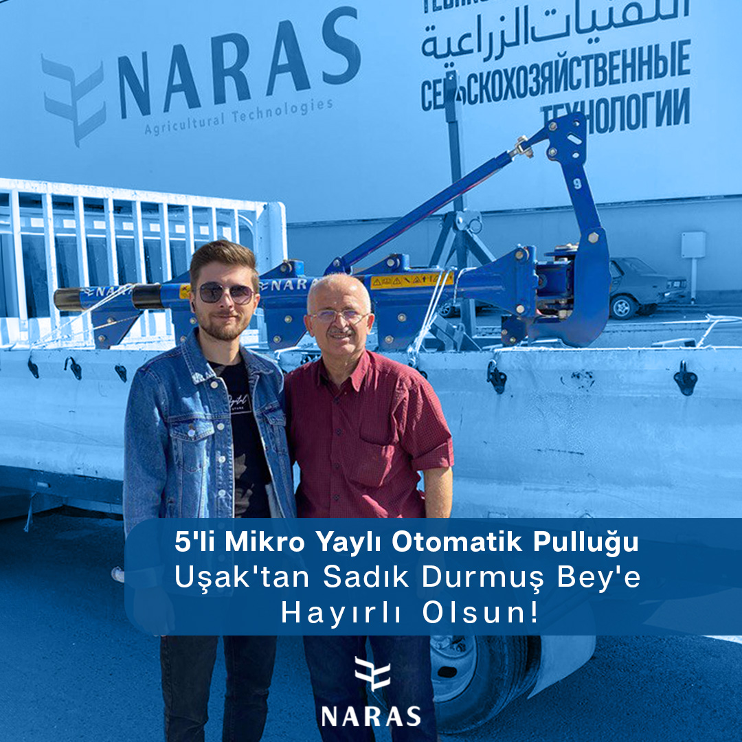 Uşak'tan Sadık Durmuş Bey'e, 5'li Mikro Yaylı Otomatik Pulluğu Hayırlı Olsun!
🤝🚜

#narasmakina #toprakisleme #yaylıotomatikpulluk #pulluk #diskaro #yaylıçizel #kültivatör #akıllıtarımekipmanları #tohumyatagi #tarım #tarımaletleri #hassastarım #tarım #tarla #tarlaekipmanları