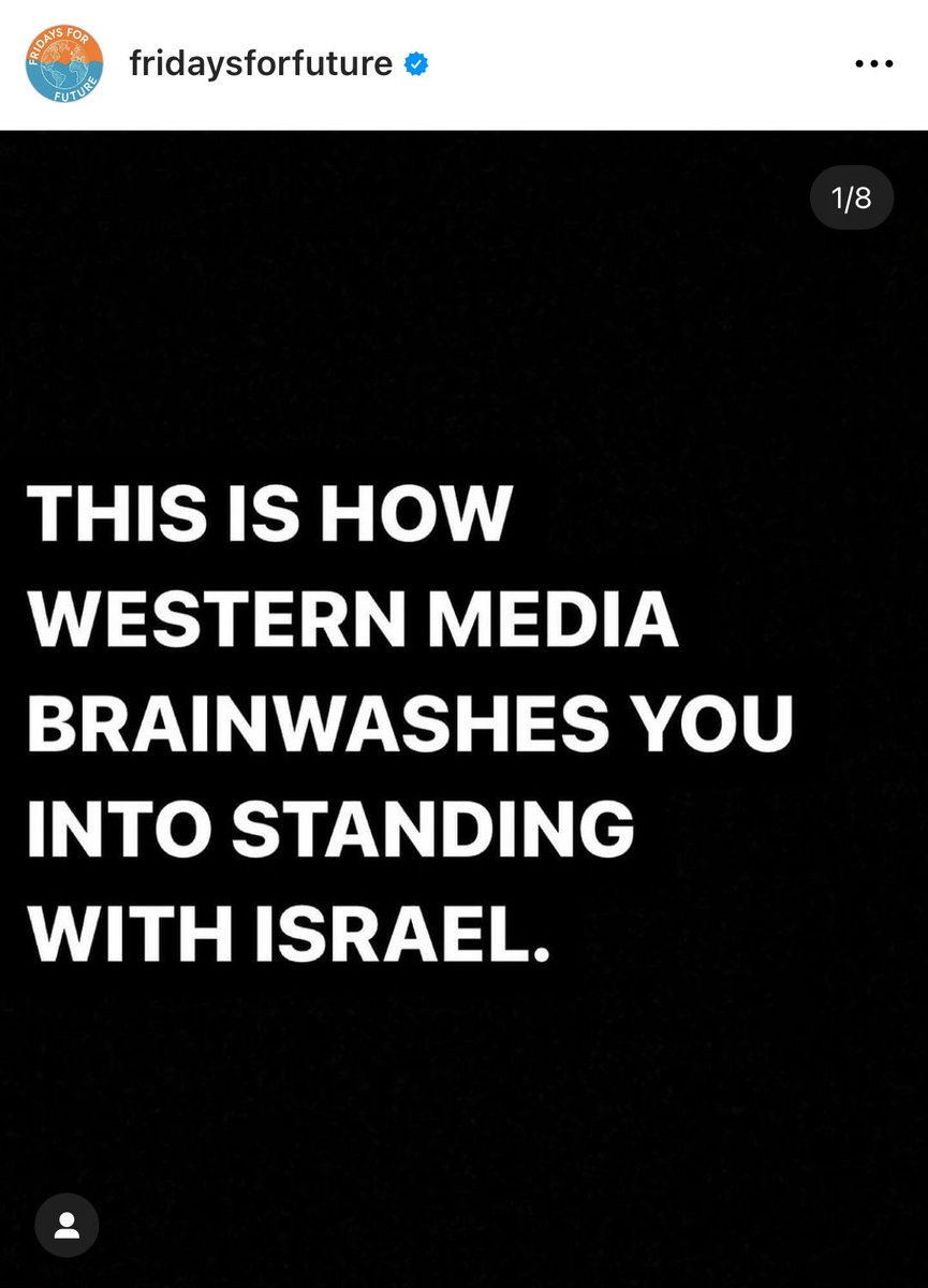 Tips till fridaysforfuture: 
Om man ska kritisera Israel och media måste man faktiskt inte flörta med konspirationsteorier och antisemitiska troper samtidigt.

Kan va bra att ha med till nästa gång 👍