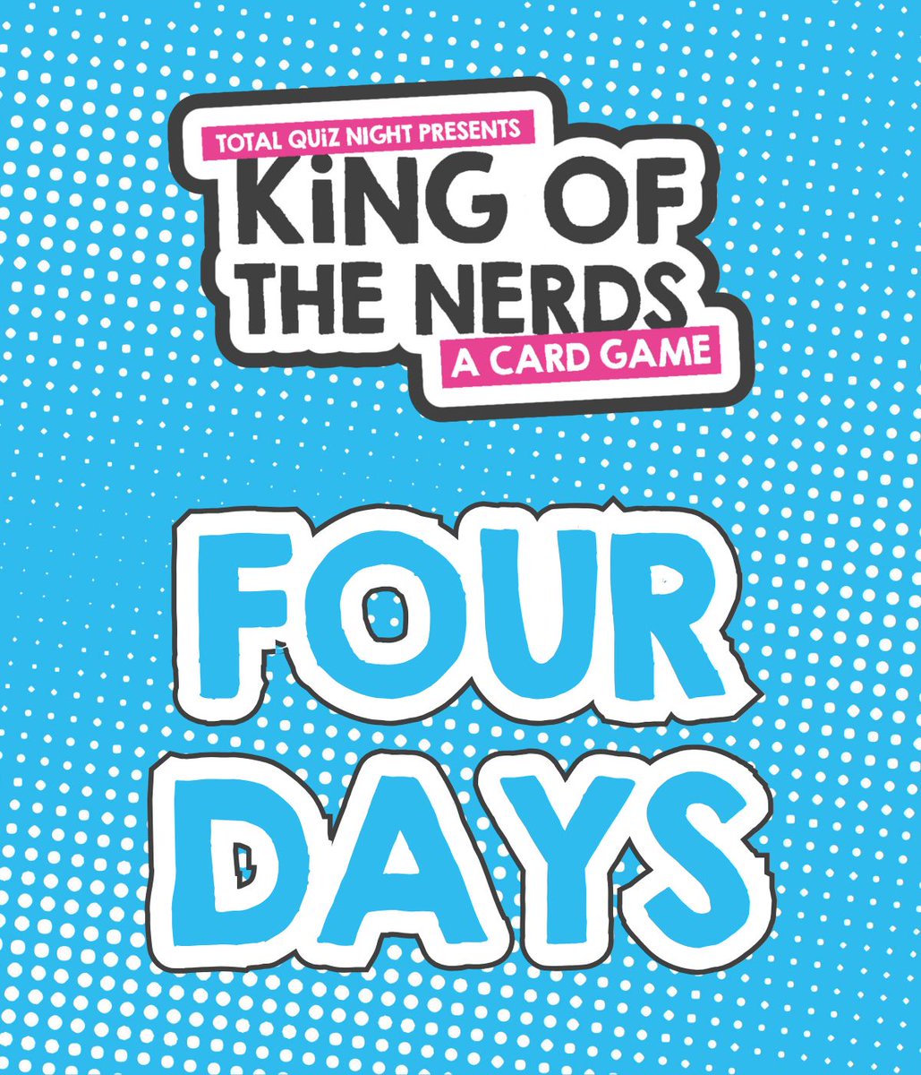 totalquiznight's tweet image. Just four days left! Get your own copy of 'King of the Nerds' at the link below
buff.ly/3PXzabX
