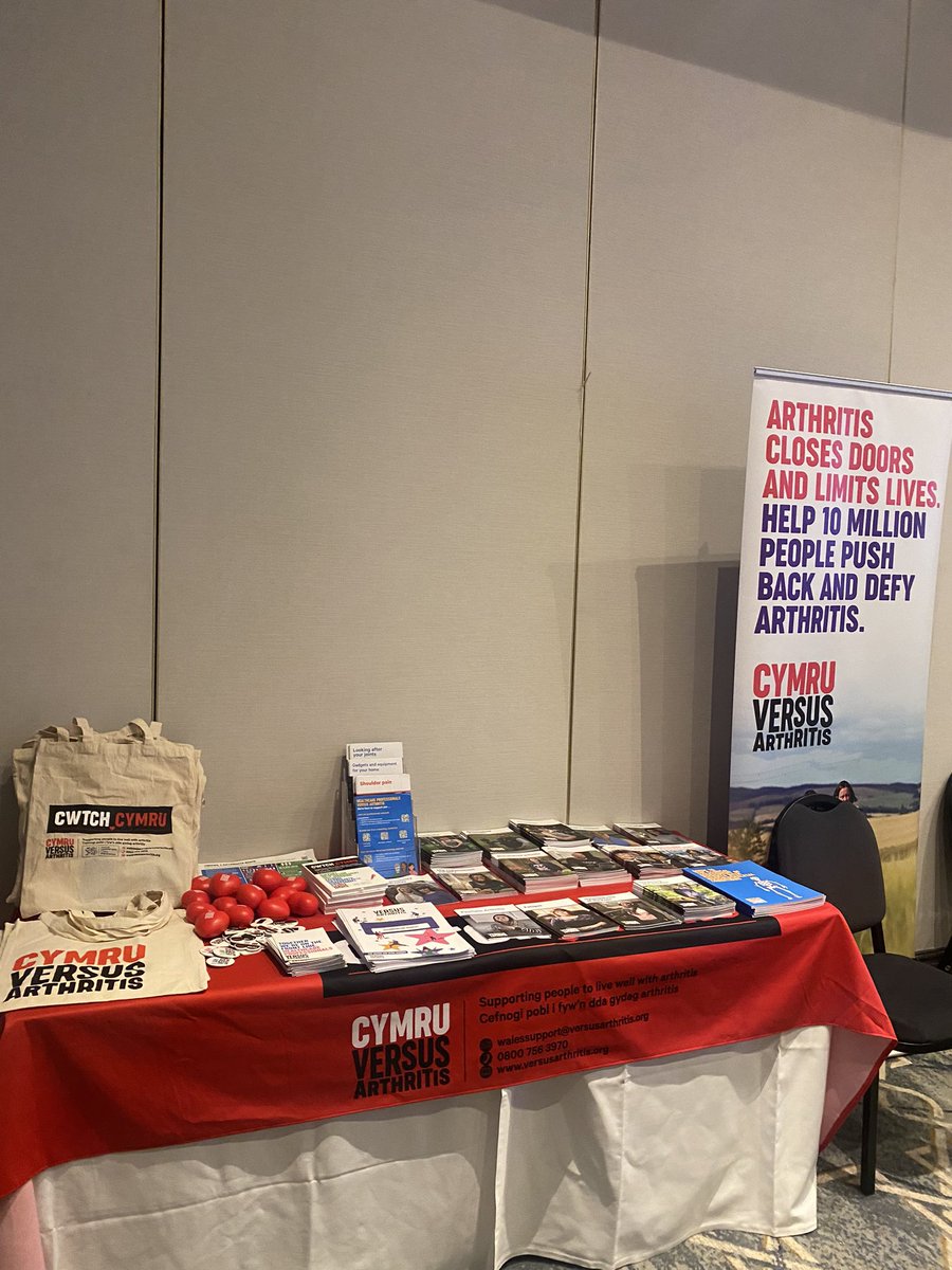 danni_welsh's tweet photo. Delighted to be at the CSP conference in Cardiff today. Looking forward to meeting lots of people and talking about the work of @CymruVArthritis  @CSPWales #physio23 #msk #mskhealth https://t.co/9L0X7eurvF
