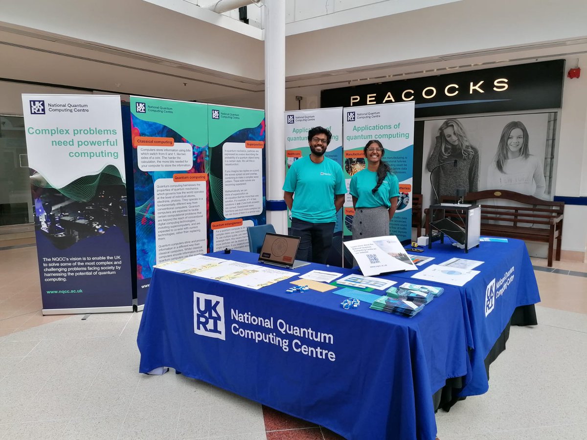 It was great to exhibit <a href="/Oxford_IF/">IF Oxford</a> events earlier this week! 

Despite being an intimidating subject, we think that everyone can understand the basics and impact of quantum computing ⚛️💻

I'm so proud of our awesome volunteers for their hard work at our recent outreach events!