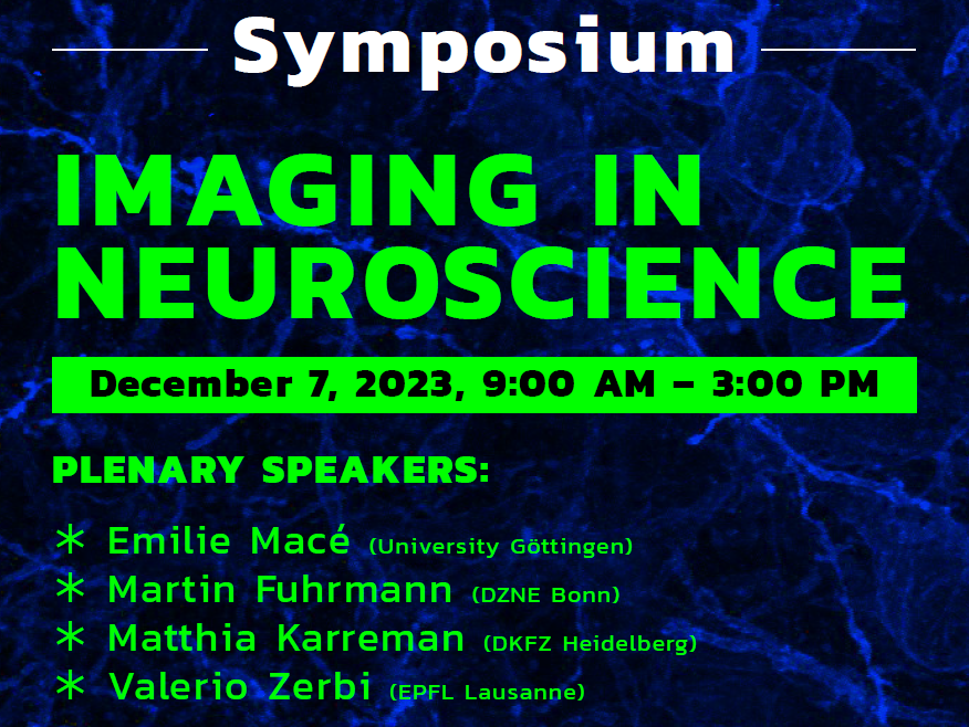 Register until 31st of October! …posium2023-imaging-in-neuroscience.de