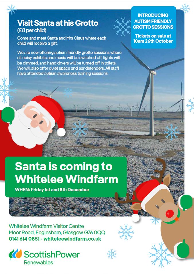 Our autism friendly Grotto tickets also go on sale at 10am this morning. Tickets are £8.00 per child, including gift.
buytickets.at/whiteleewindfa…
Autism friendly grotto sessions are running all day on Friday 1st &amp; Friday 8th December.
🎄⛄️🎄⛄️🎄⛄️🎄⛄️🎄⛄️🎄⛄️