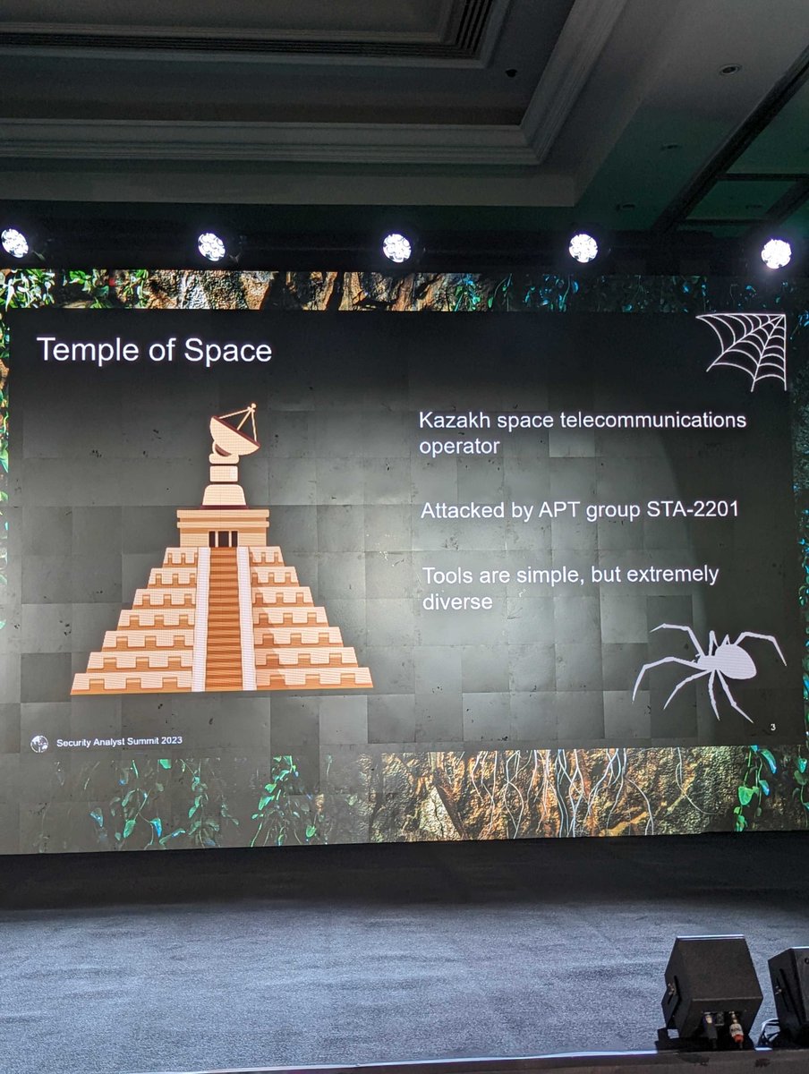 TheSAScon's tweet image. How APT STA-2201 hacked Kazakh space telecommunications operator #TheSAS2023