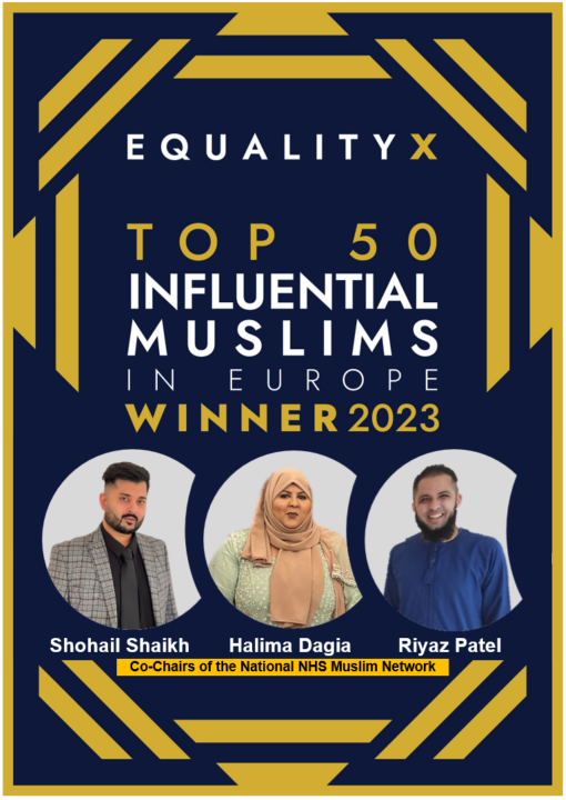 National NHS Muslim Network (@nhsmuslimnet) on Twitter photo OUR CO-CHAIRS WIN!
<a href="/Shohail_Shaikh_/">Shohail Shaikh</a>, <a href="/HalimaDagia/">Halima Dagia</a> & <a href="/riyaz_patel1/">Riyaz Patel</a> are named Top 50 Influential Muslims in Europe! 🏆
<a href="/EqualityXList/">EqualityX</a> <a href="/ChrisHopsonNHS/">Chris Hopson</a> <a href="/AmandaPritchard/">Amanda Pritchard</a> <a href="/BriceEm/">Em Wilkinson-Brice 💙</a> <a href="/danielelkeles/">Daniel Elkeles</a> @McGDamian <a href="/toskidoF/">Tosca Fairchild 💙</a> <a href="/WasiaShahain/">Wasia Shahain</a>
<a href="/Ldn_Ambulance/">London Ambulance Service</a> <a href="/SELondonICS/">South East London ICS</a> <a href="/NHSEngland/">NHS England</a> OUR CO-CHAIRS WIN!
<a href="/Shohail_Shaikh_/">Shohail Shaikh</a>, <a href="/HalimaDagia/">Halima Dagia</a> & <a href="/riyaz_patel1/">Riyaz Patel</a> are named Top 50 Influential Muslims in Europe! 🏆
<a href="/EqualityXList/">EqualityX</a> <a href="/ChrisHopsonNHS/">Chris Hopson</a> <a href="/AmandaPritchard/">Amanda Pritchard</a> <a href="/BriceEm/">Em Wilkinson-Brice 💙</a> <a href="/danielelkeles/">Daniel Elkeles</a> @McGDamian <a href="/toskidoF/">Tosca Fairchild 💙</a> <a href="/WasiaShahain/">Wasia Shahain</a>
<a href="/Ldn_Ambulance/">London Ambulance Service</a> <a href="/SELondonICS/">South East London ICS</a> <a href="/NHSEngland/">NHS England</a>