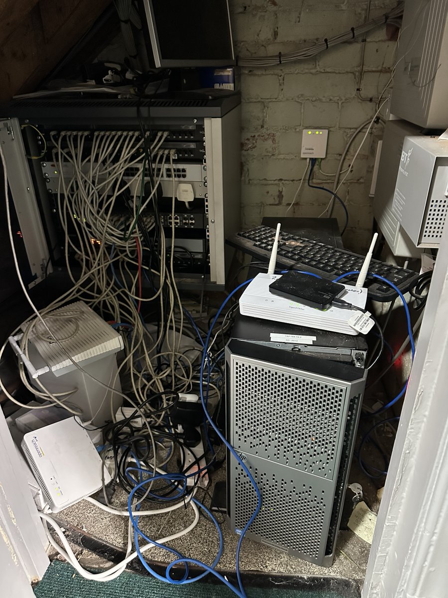 PreceptIT's tweet photo. 🌟 Transforming Chaos into Order at Precept IT! 📸 Witness the magic: messy cables to an organised comms cabinet! Thanks to our field engineers and project team, data's now secure on SharePoint &amp; OneDrive. Client thrilled! Kudos to the team! 🎉 #PreceptIT #ITSuccess ✨ https://t.co/BkHYAl1Ikw