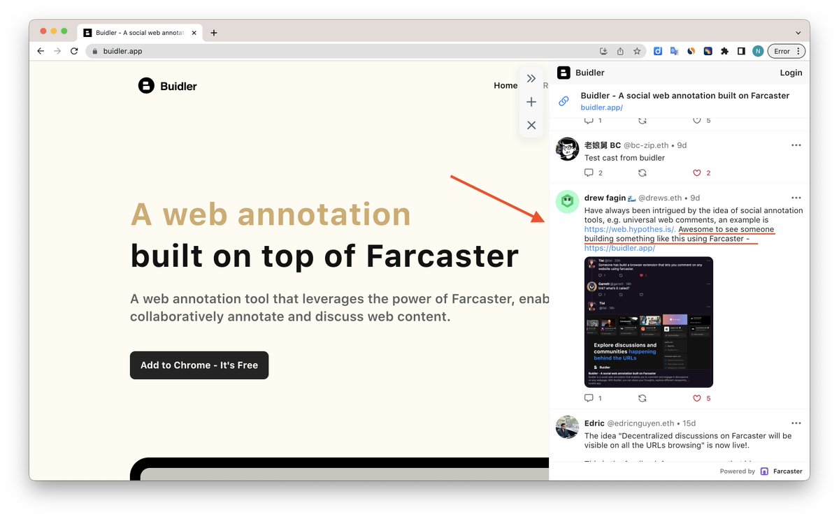 edricnguyen_eth's tweet photo. I found feedback about my @buidler_app  from an unknown person on Farcaster. 
It's a cool experience because the reviewer didn't know or mention me. 😂 https://t.co/SDcgZCkxqN