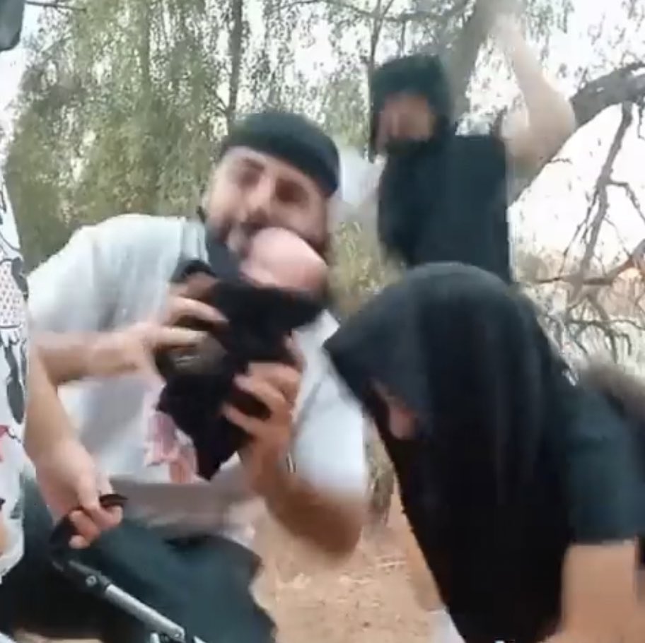 swilkinsonbc's tweet photo. TikTok trend shows israelis dressing like Palestinians to make fun of their children’s deaths | this is israeli: this is the level they live at #evil https://t.co/etuBN70mSU