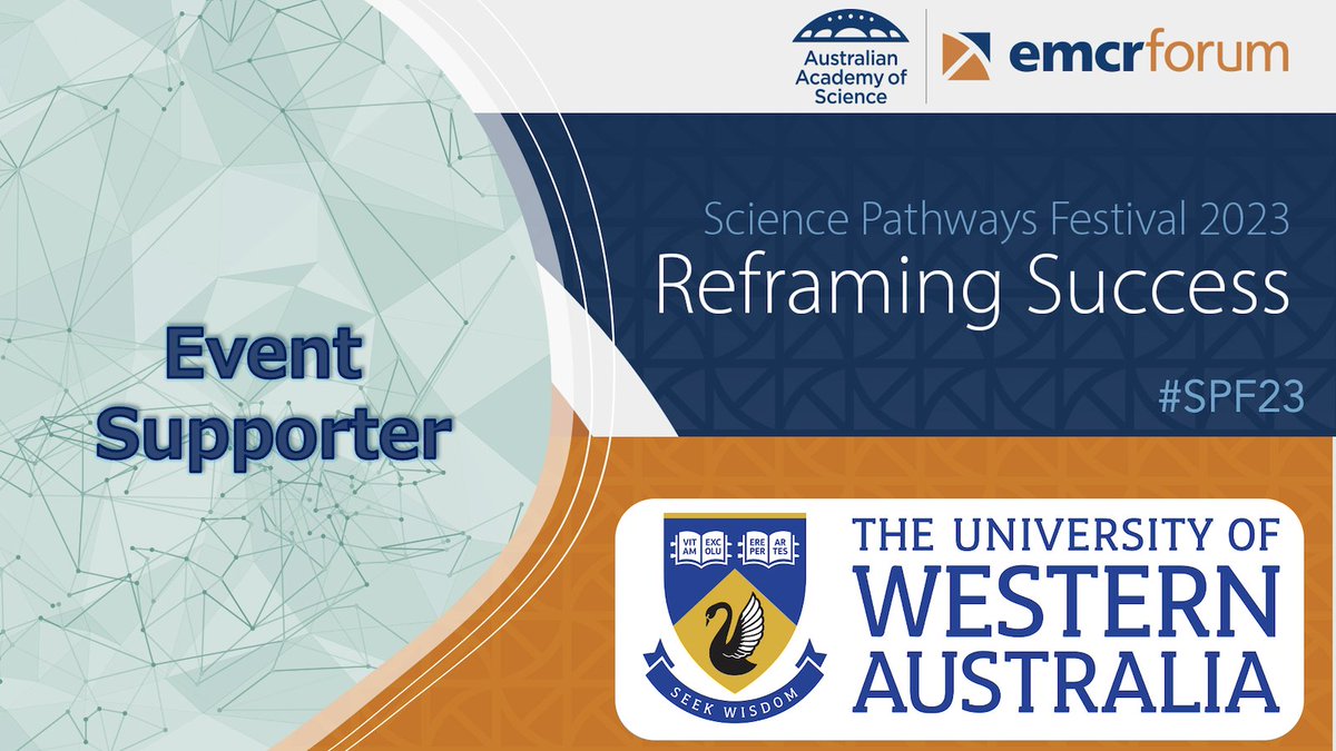 Science Pathways Festival: Reframing Success

6-30 Nov, online
🎫 tinyurl.com/vpxjd98z

Hosted by the Australian Academy of Science's EMCR Forum, this conference is aimed at refining skills and sharpening the expertise of EMCRs. 

#uwaresearchimpactseries