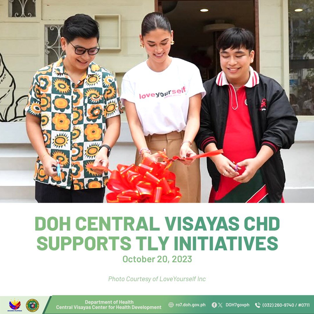 ICYMI. DOH Central Visayas CHD supports TLY initiatives On October 23, 2023, the @DOH7govph joined the relaunching of @LoveYourselfCEB in its new location at 246 Don Gil Garcia St., Capitol Site, Cebu City. Read more: facebook.com/photo?fbid=715… #HealthyPilipinas